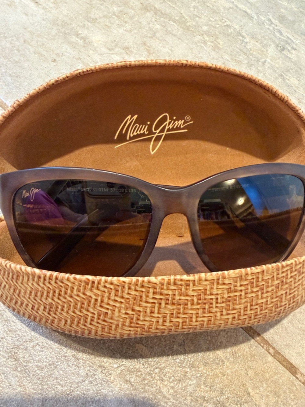 Maui Jim Brown Frame Sunglasses with Brown Lenses